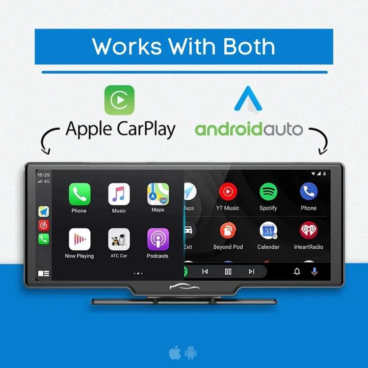 SmartDrive Pantalla Inalámbrica de 10.25” para CarPlay y Android Auto