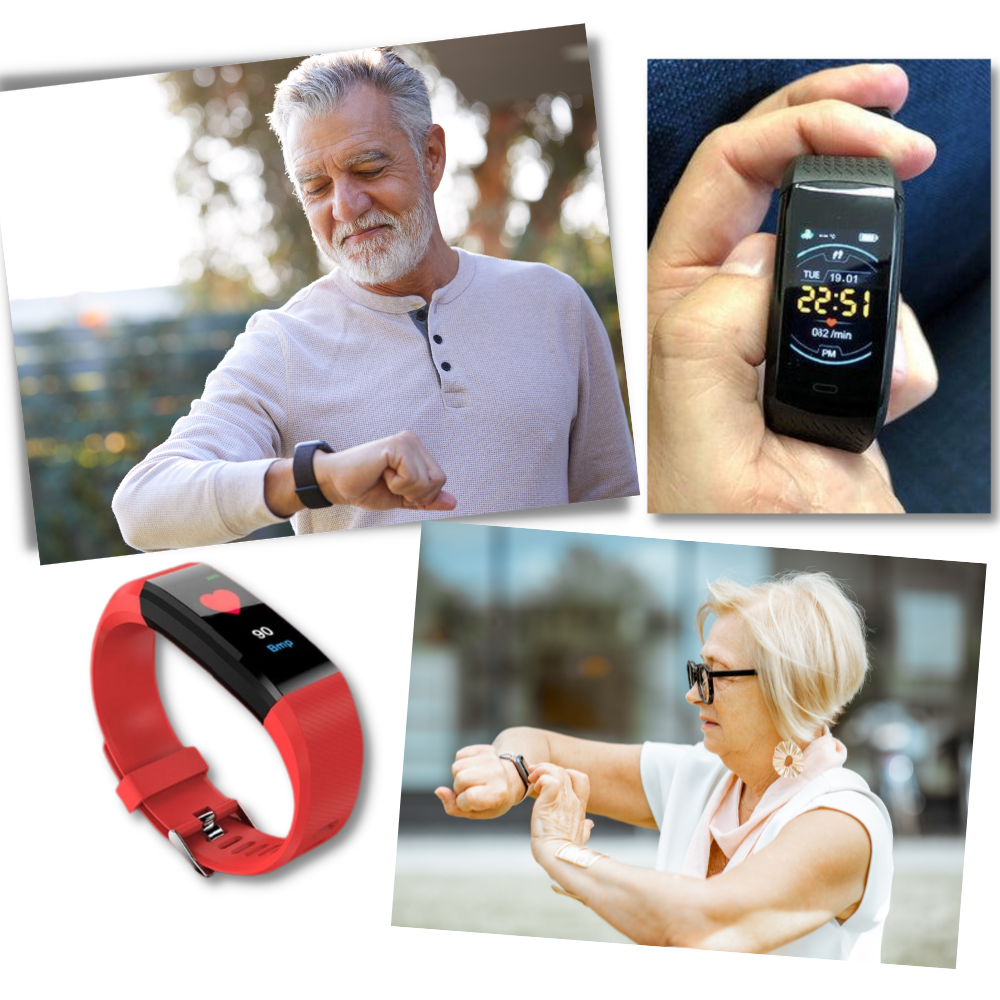 Reloj Inteligente para Mayores - Fácil Manejo - Monitoreo de Salud y Ejercicio