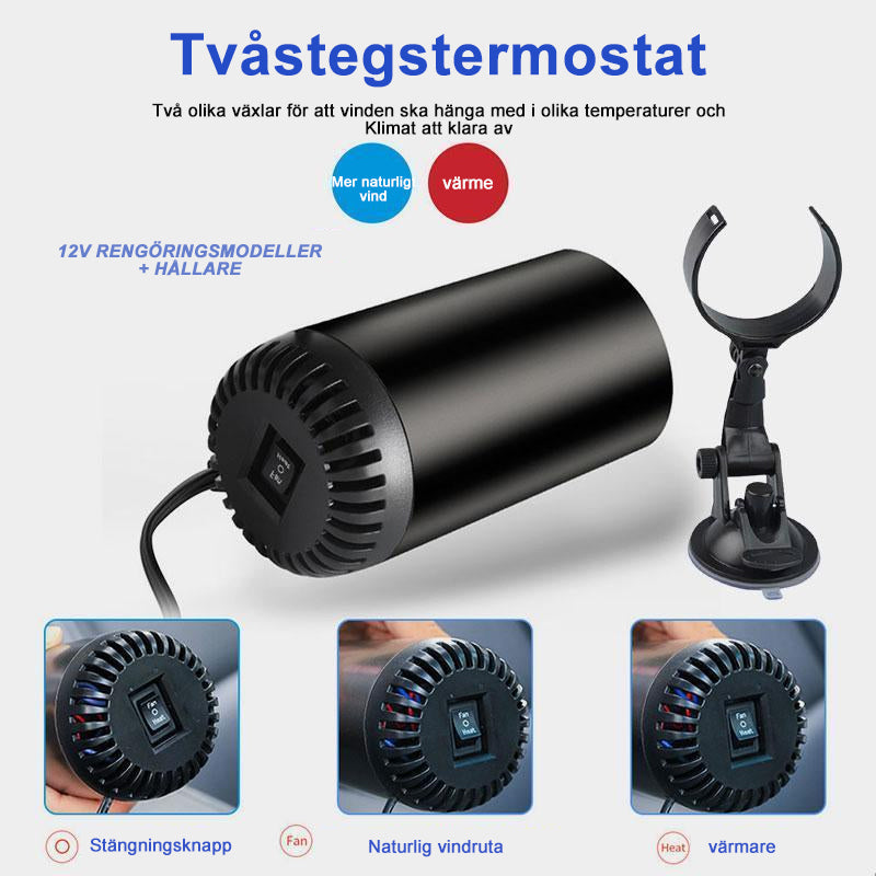 Calefactor de Aire Caliente Rápido para Coche - Multifuncional y Seguro