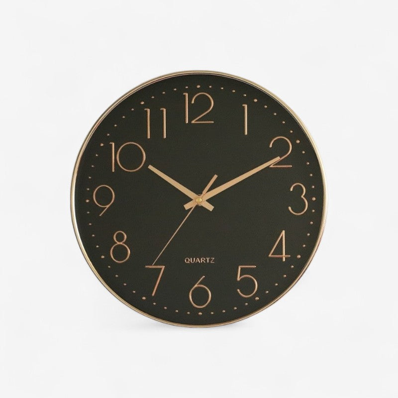 PeaceClock - Reloj de pared digital redondo con tictac silencioso