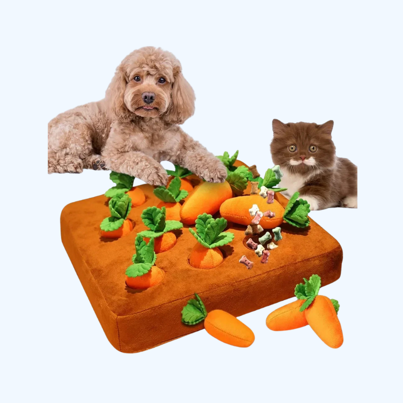 Alfombra de Olfateo con Zanahorias - Juguete para Mascotas