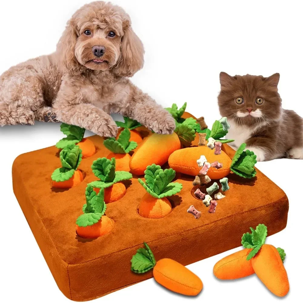 Alfombra de Olfateo con Zanahorias - Juguete para Mascotas