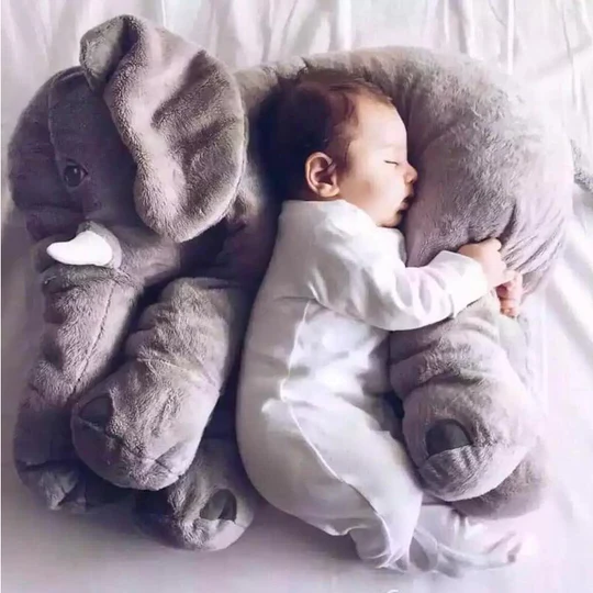 Almohada de Peluche Elefante Bebé para Abrazar y Jugar