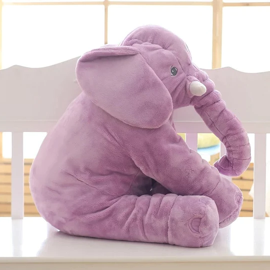 Almohada de Peluche Elefante Bebé para Abrazar y Jugar