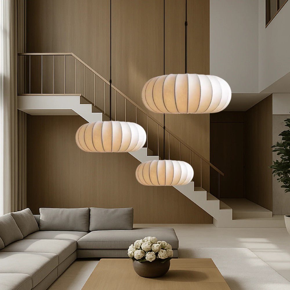 Luz Colgante de Seda Suave