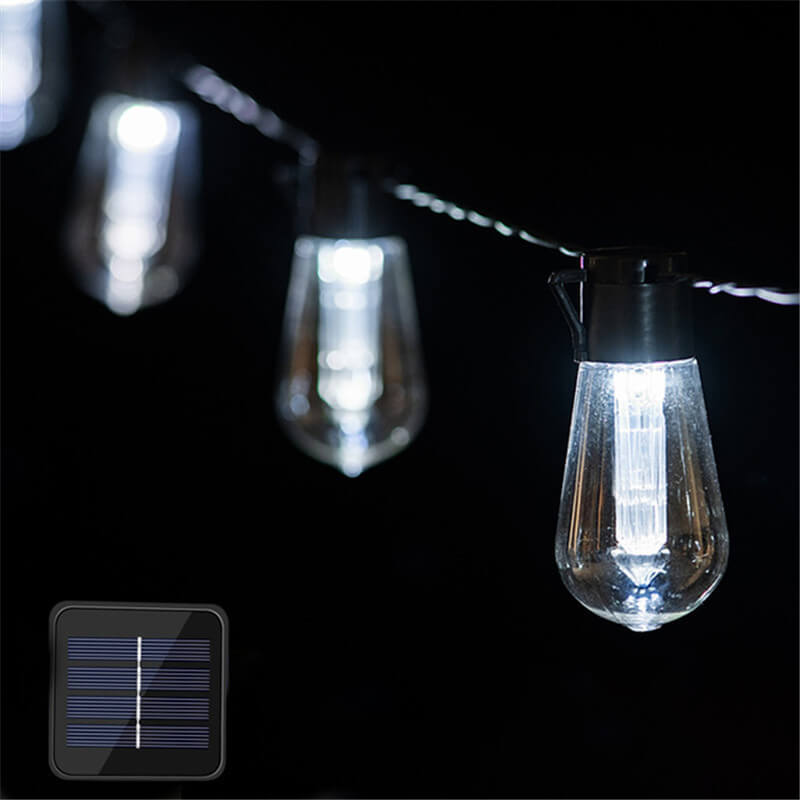 Luces de cadena LED solares para exteriores