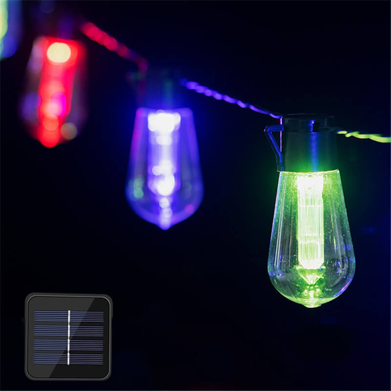 Luces de cadena LED solares para exteriores