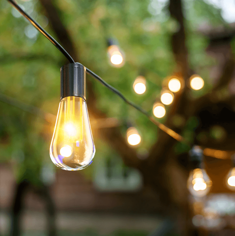 Luces de cadena LED solares para exteriores