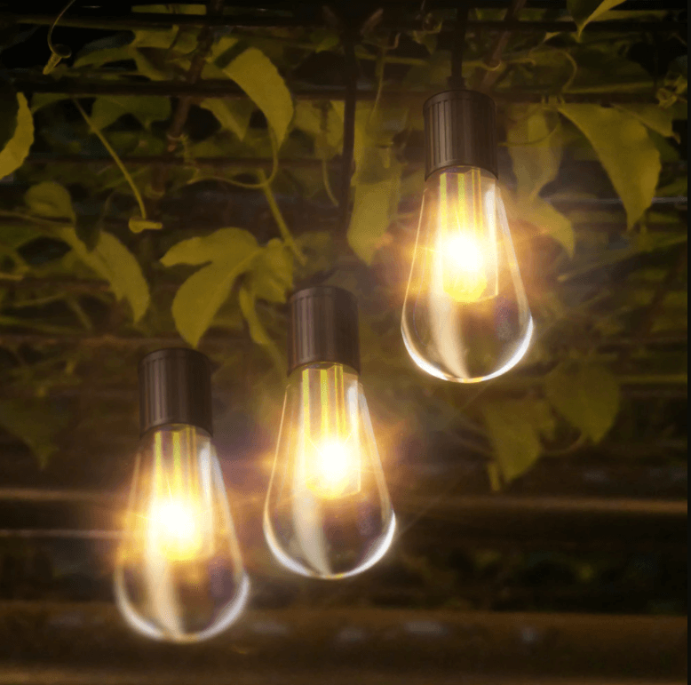 Luces de cadena LED solares para exteriores