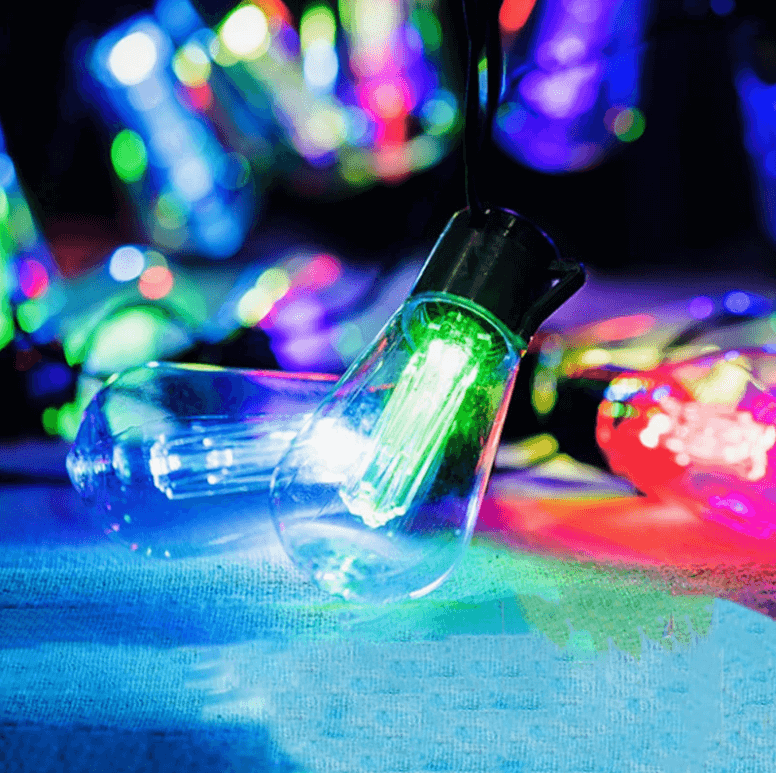 Luces de cadena LED solares para exteriores