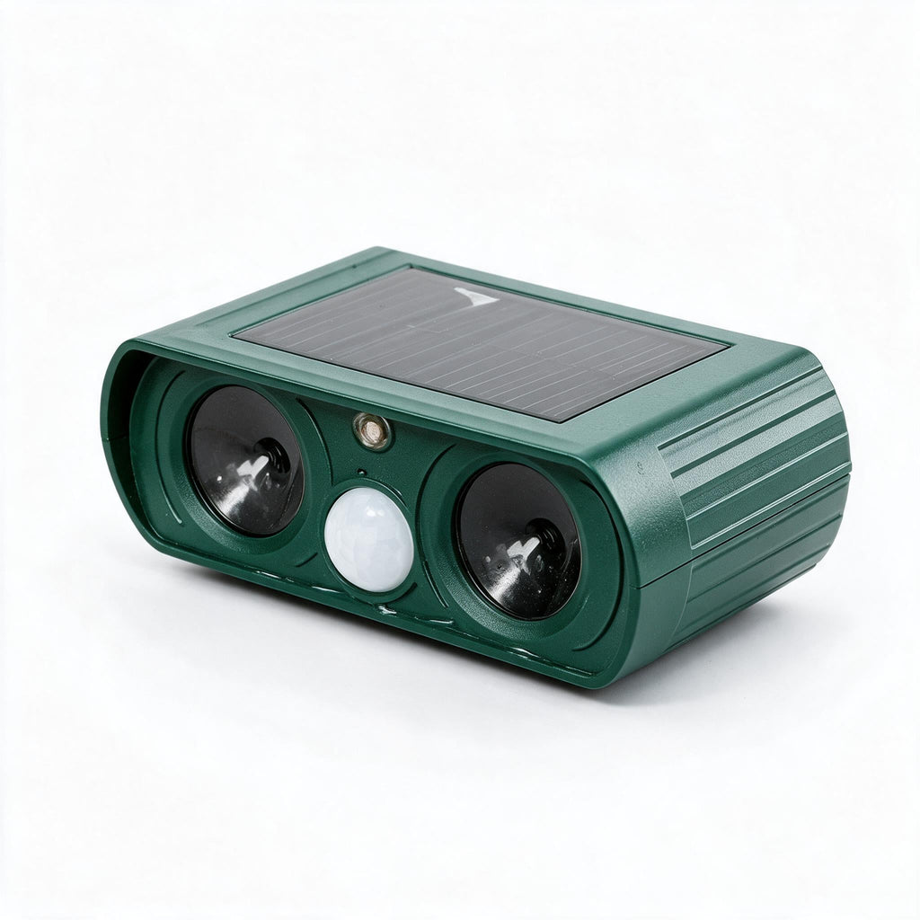 Repelente Solar de Animales – Ultrasonido con Sensor de Movimiento Infrarrojo, resistente a la intemperie