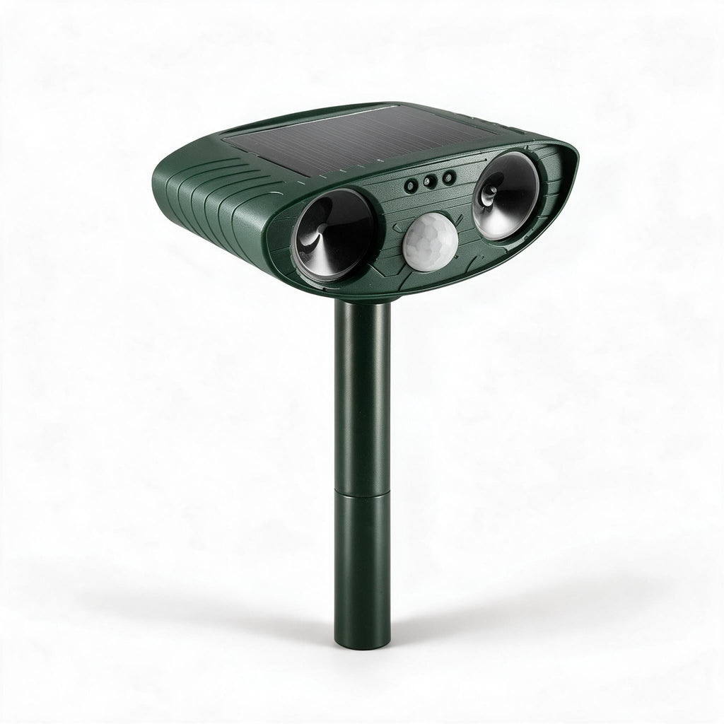Repelente Solar de Animales – Ultrasonido con Sensor de Movimiento Infrarrojo, resistente a la intemperie