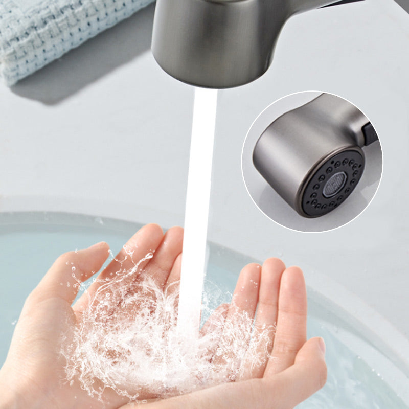 1-Grifo de lavabo con cabezal de ducha extraíble