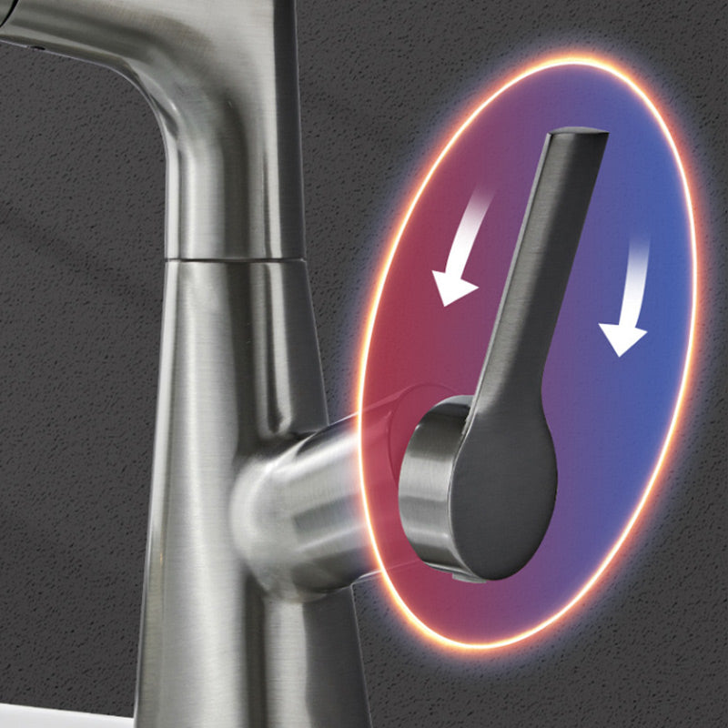 1-Grifo de lavabo con cabezal de ducha extraíble