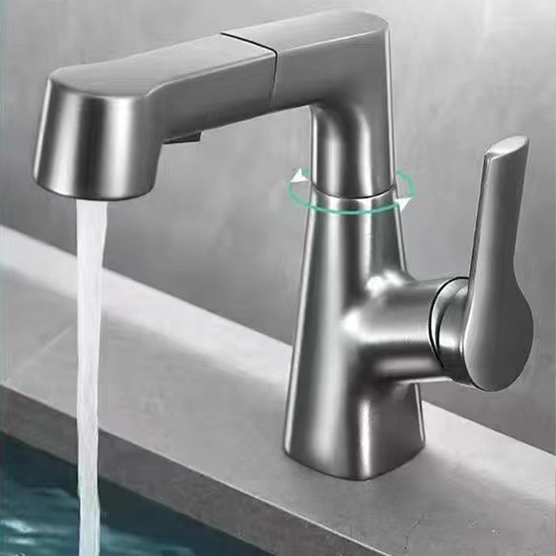 1-Grifo de lavabo con cabezal de ducha extraíble