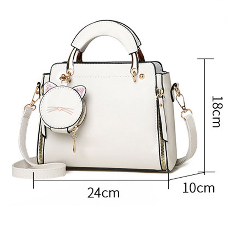 Lisslune | Bolsa versátil para mujeres con organizador de gatito lindo