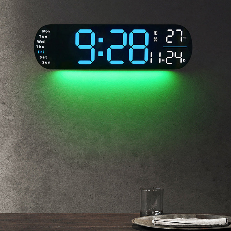 Reloj de pared LED SmartTime – Hora, fecha y temperatura de un vistazo | ¡50% de descuento!