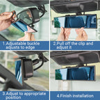 PanoramaView – Espejo retrovisor curvado y ancho