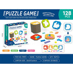 BrightBlocks – Juego de construcción y lógica colorido de 128 piezas | 50% DESCUENTO