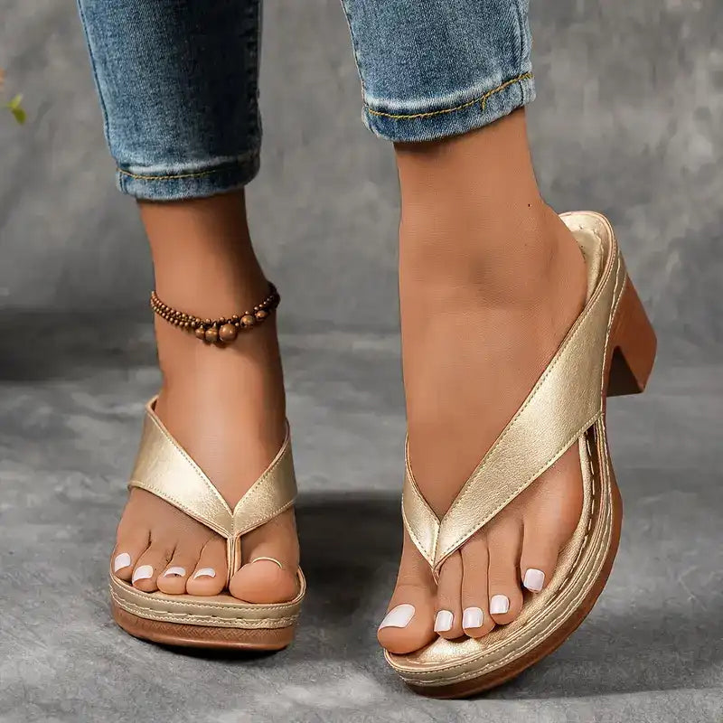 Sophia - Sandalias ortopédicas cómodas y elegantes con tacón alto