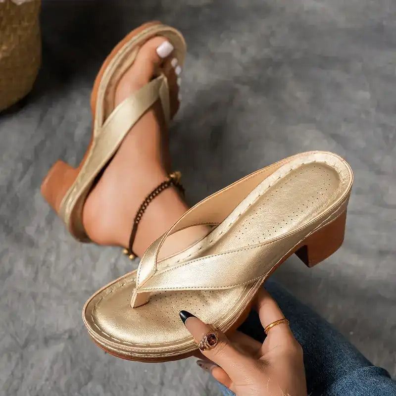 Sophia - Sandalias ortopédicas cómodas y elegantes con tacón alto