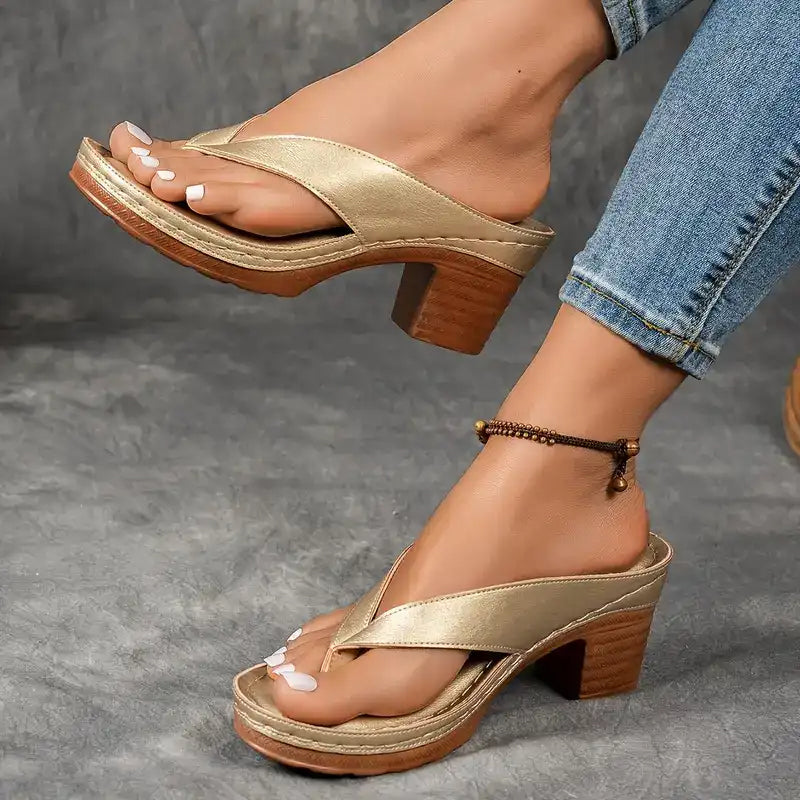 Sophia - Sandalias ortopédicas cómodas y elegantes con tacón alto