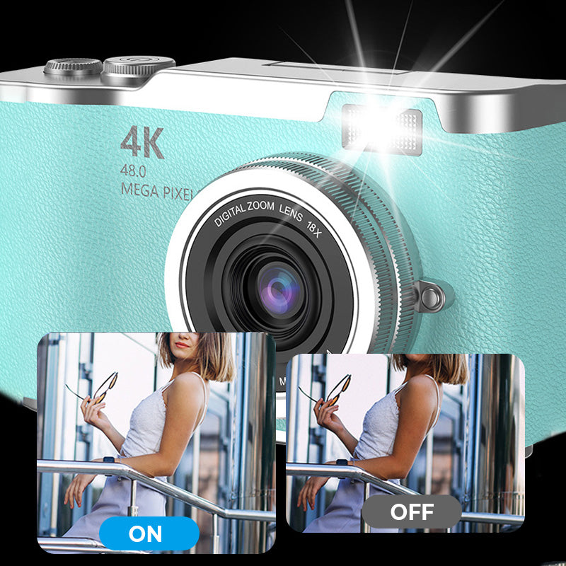 Skorter | Cámara Digital con Pantalla Flip 4K HD