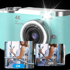 Skorter | Cámara Digital con Pantalla Flip 4K HD
