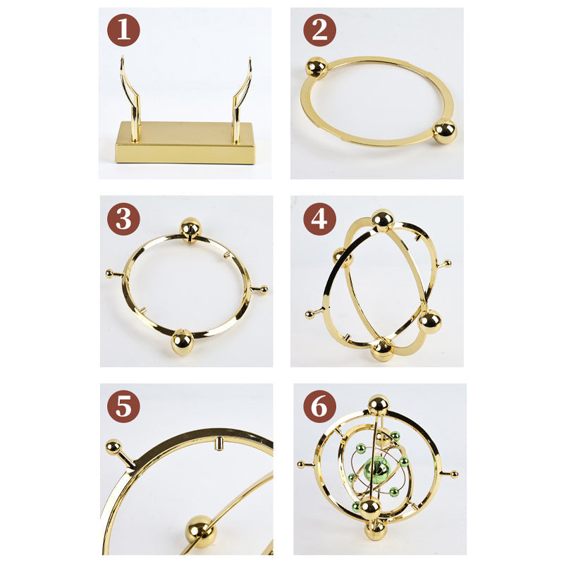 Lisslune | Péndulo con movimiento eterno en órbita celestial – Decoración creativa rotativa para el hogar