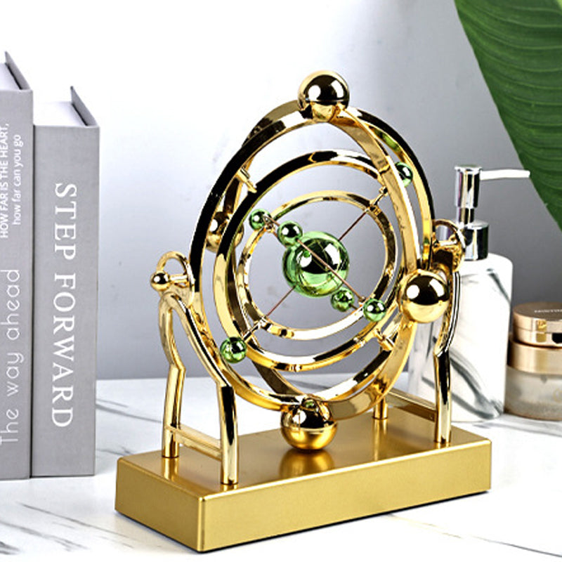 Lisslune | Péndulo con movimiento eterno en órbita celestial – Decoración creativa rotativa para el hogar