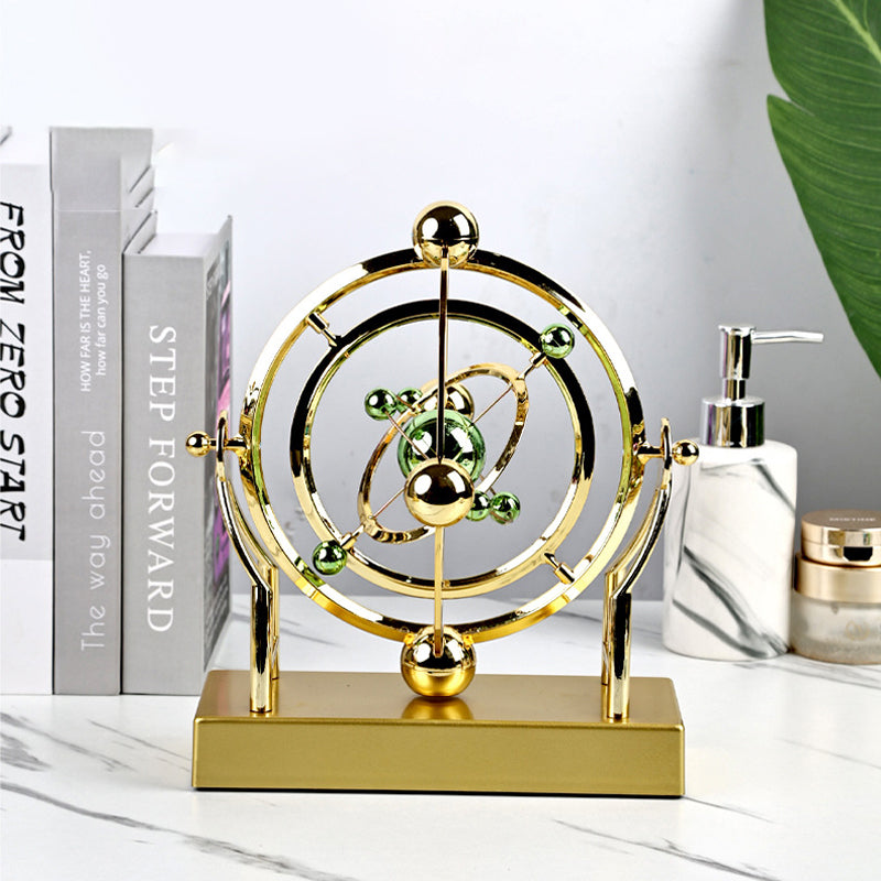 Lisslune | Péndulo con movimiento eterno en órbita celestial – Decoración creativa rotativa para el hogar