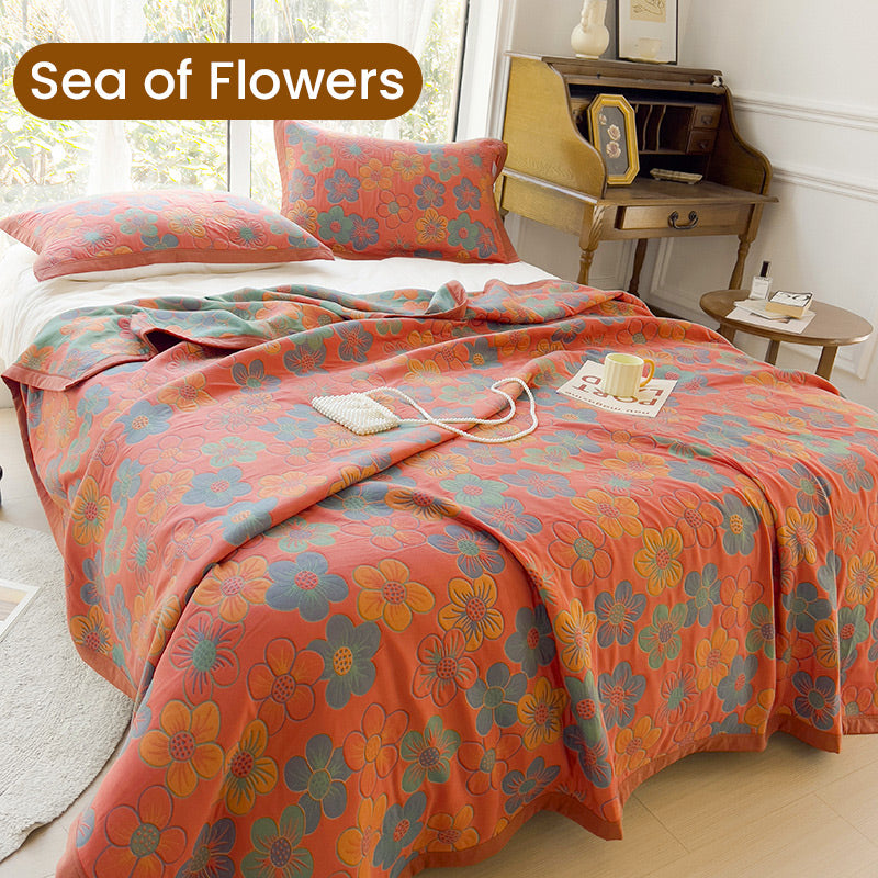 CottonDream – Manta de algodón multifuncional de doble cara | 50% DESCUENTO