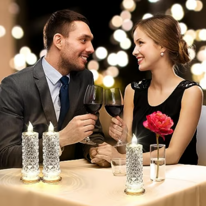 LumiFlame – Vela LED romántica sin llama | Set de 4