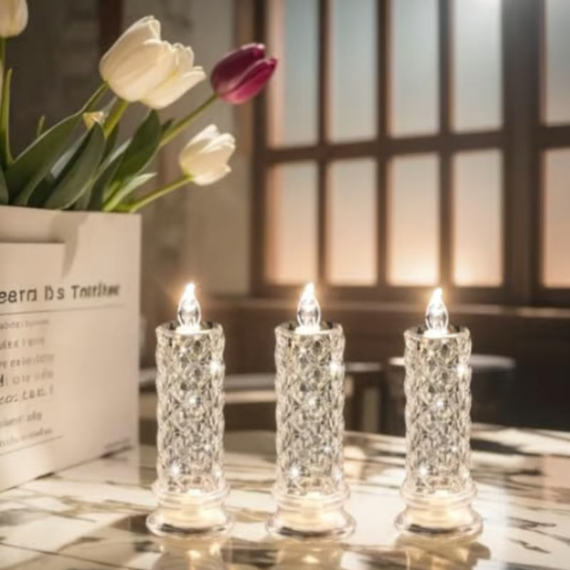 LumiFlame – Vela LED romántica sin llama | Set de 4