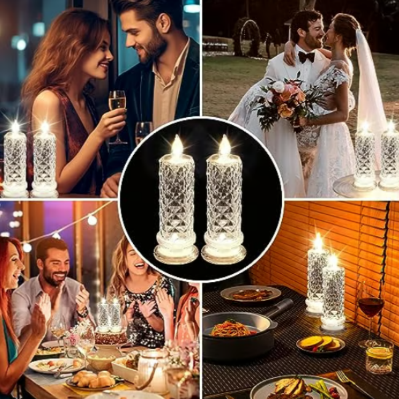 LumiFlame – Vela LED romántica sin llama | Set de 4