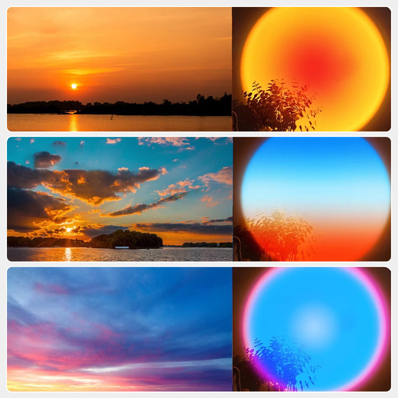 SunAura – Lámpara de Proyección LED-Sunset