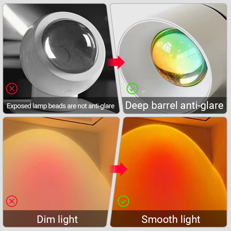 SunAura – Lámpara de Proyección LED-Sunset