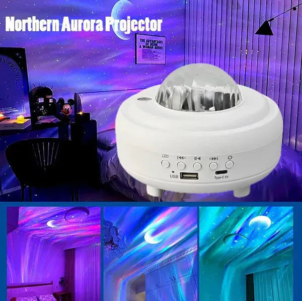 AuroraBeam – Proyector Mágico de Auroras Boreales | 50% DESCUENTO