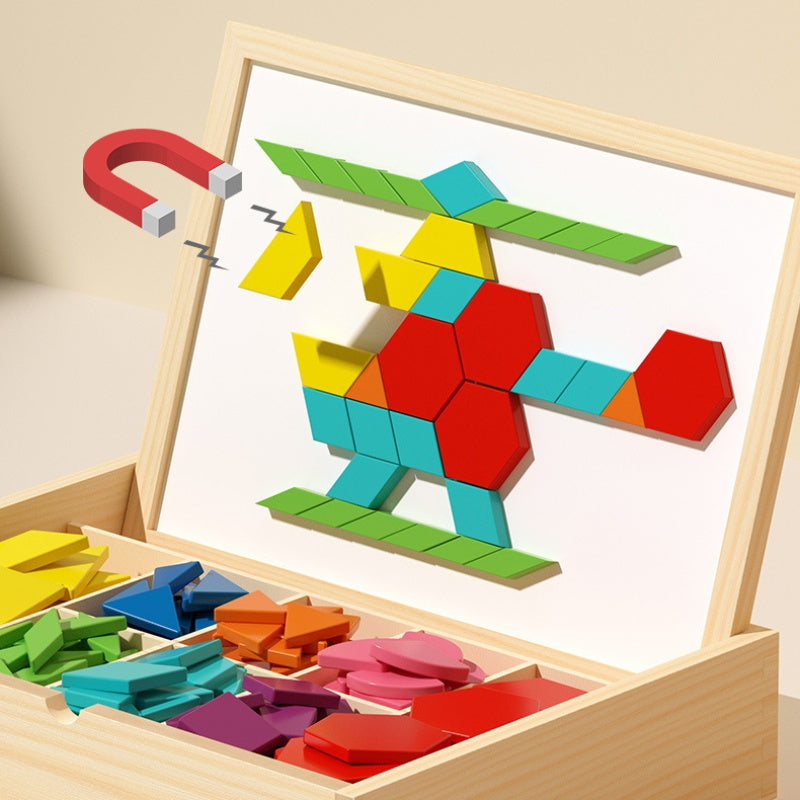 MagniPlay – Juego de rompecabezas de madera magnética | 50% DESCUENTO