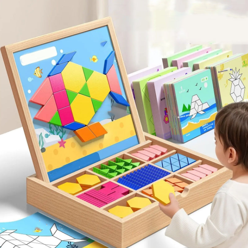 MagniPlay – Juego de rompecabezas de madera magnética | 50% DESCUENTO