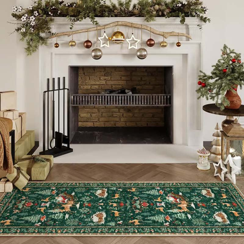 CozyChristmas – Alfombra navideña suave y antideslizante | 50% DESCUENTO