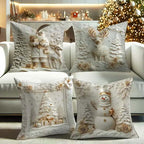 NordForm – Elegantes Fundas de Cojín Navideñas | Set de 4