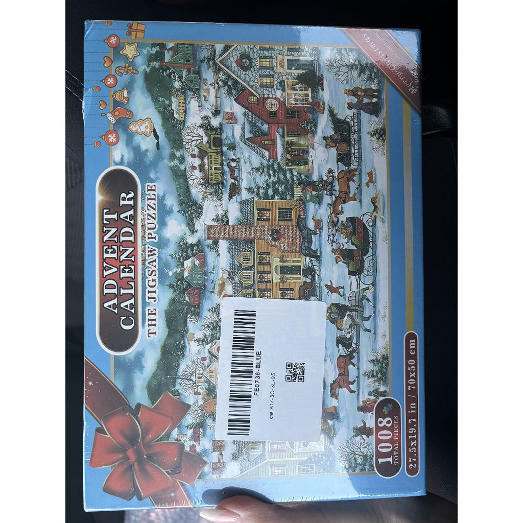 Calendario de Adviento Puzzle del Moderno Pueblo Navideño