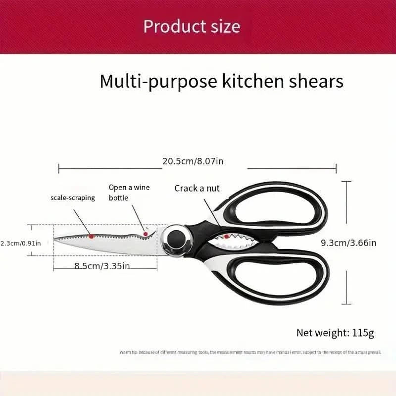Tijeras de Cocina Multifuncionales de Acero Inoxidable