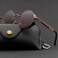 BowLift | Gafas de sol redondas vintage steampunk polarizadas UV400