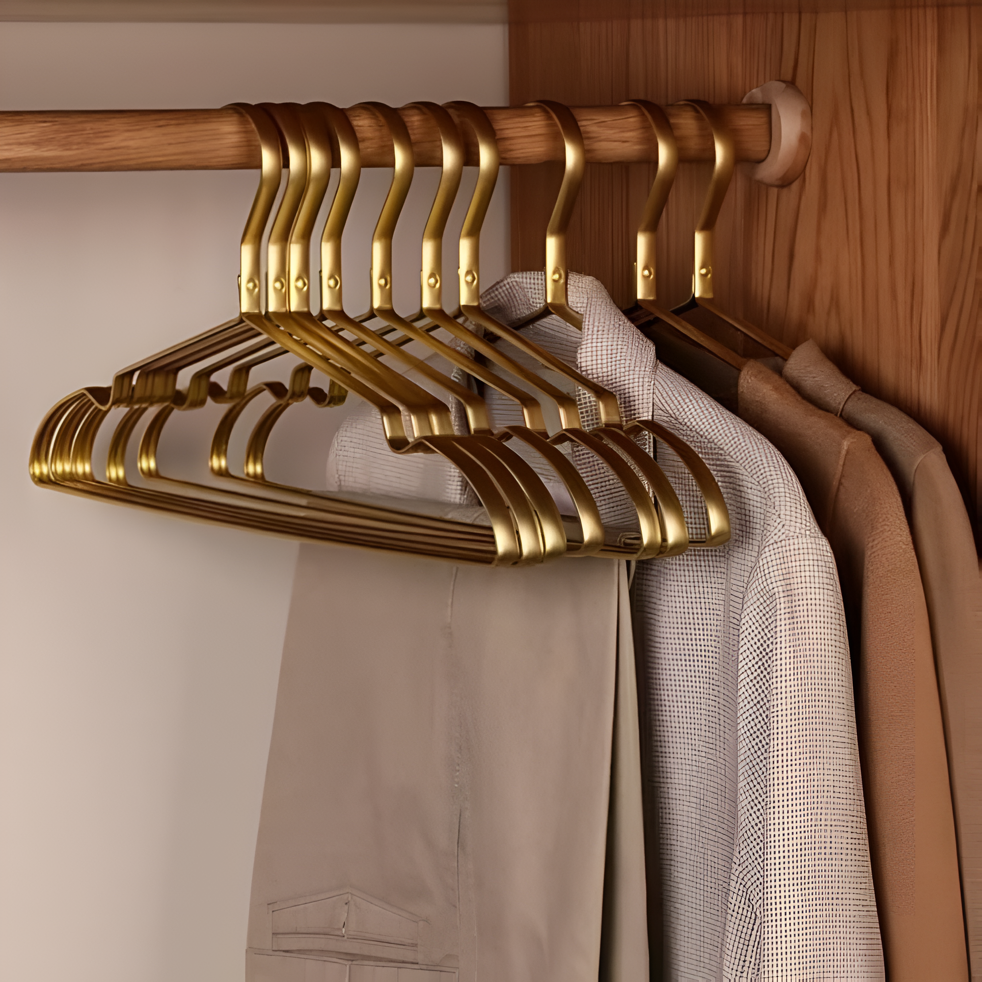 Perchas Antideslizantes de Aluminio | Diseño Ahorra Espacio