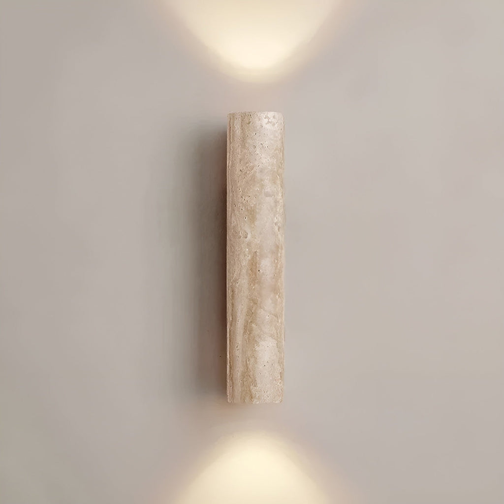 Aplique de Pared | Iluminación de Diseño de Travertino Elegante