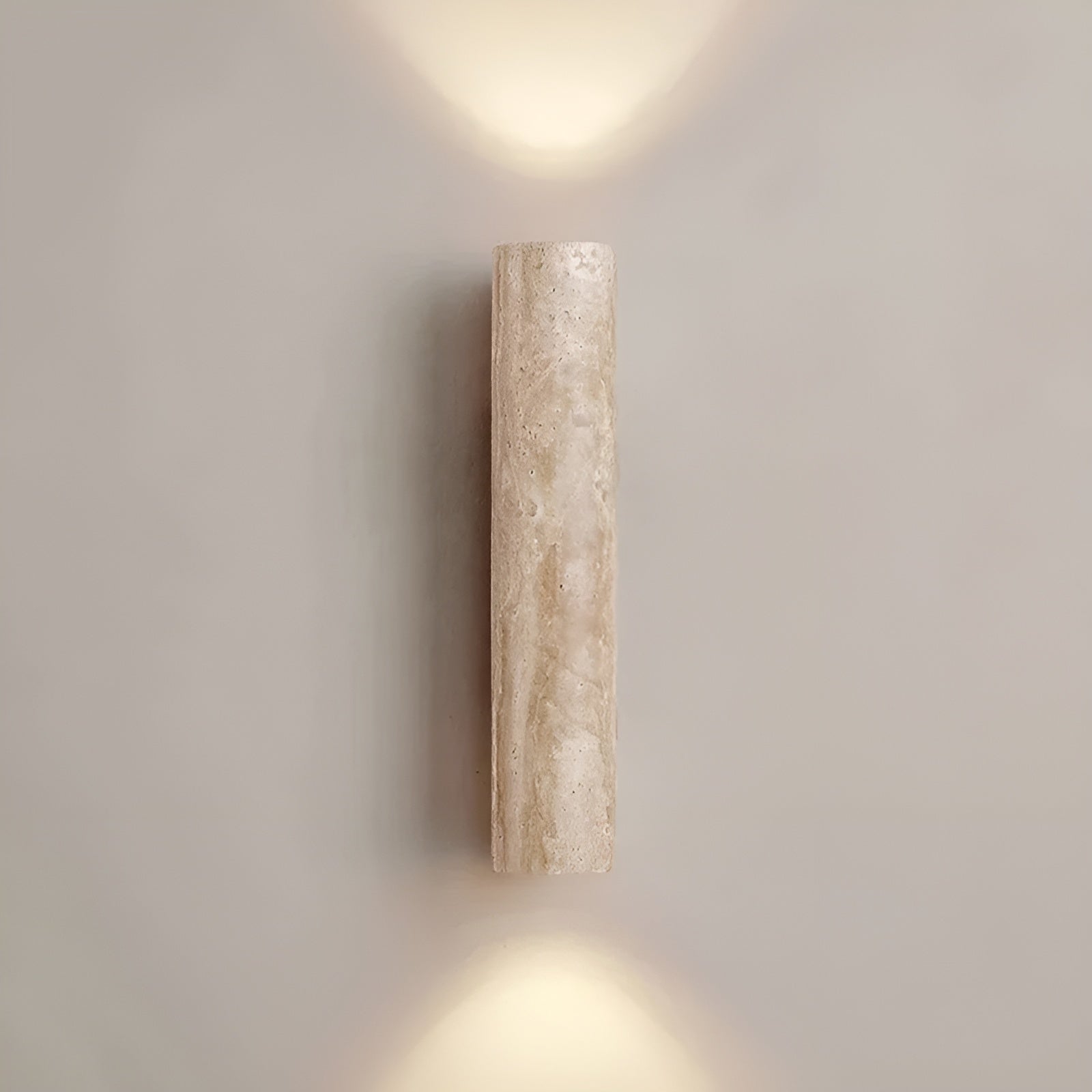 Aplique de Pared | Iluminación de Diseño de Travertino Elegante