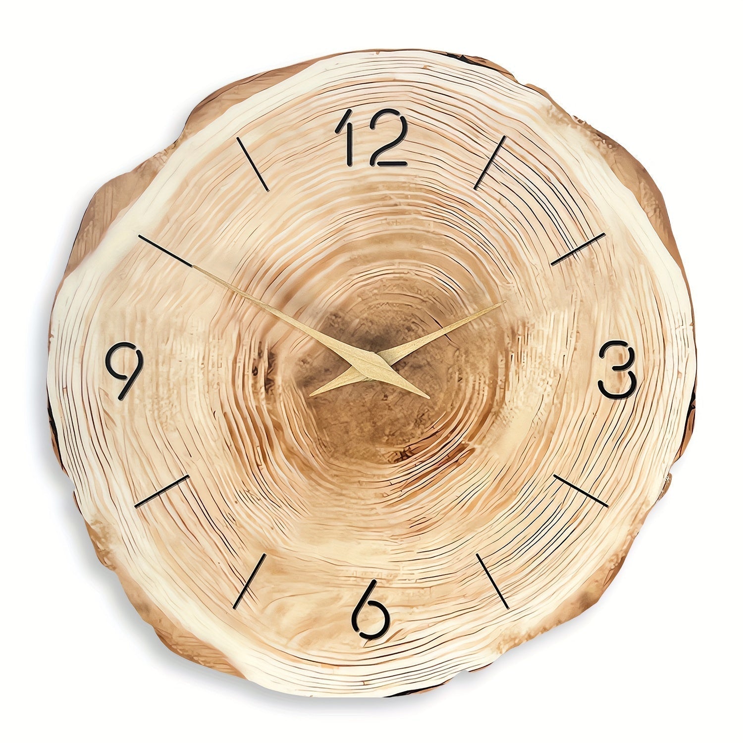 Reloj de Pared de Madera Silencioso Dandy - Textura Realista