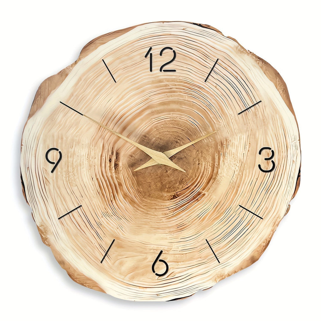 Reloj de Pared de Madera Silencioso Dandy - Textura Realista